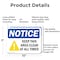 Signmission Keep This Area Clear At All Times, 10 in W x Rectangle, Aluminum OS-2PACK-NS-A-710-L-15869 - alternate 4
